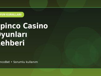SpincoBet Casino Oyun Haritası